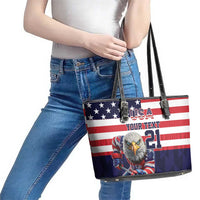 United States Ice Hockey Custom Leather Tote Bag Team USA One For All