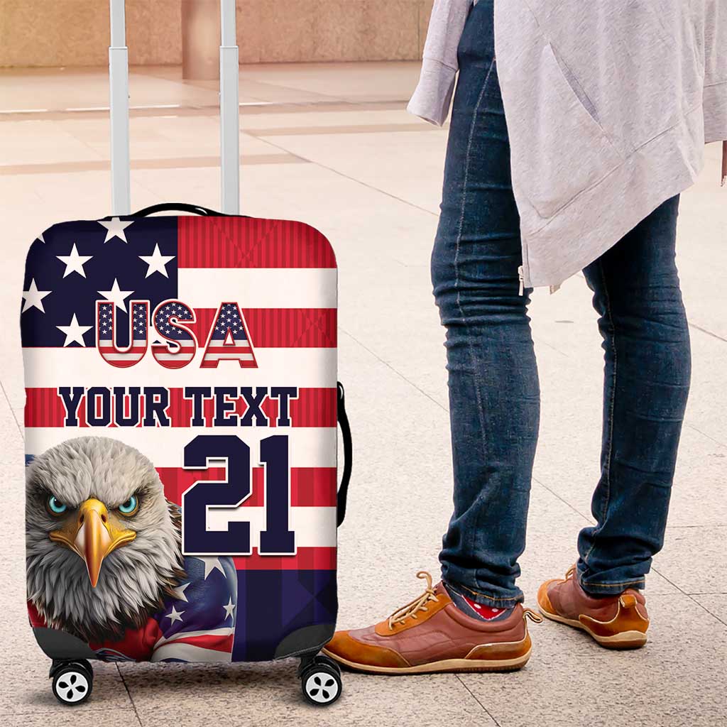 United States Ice Hockey Custom Luggage Cover Team USA One For All