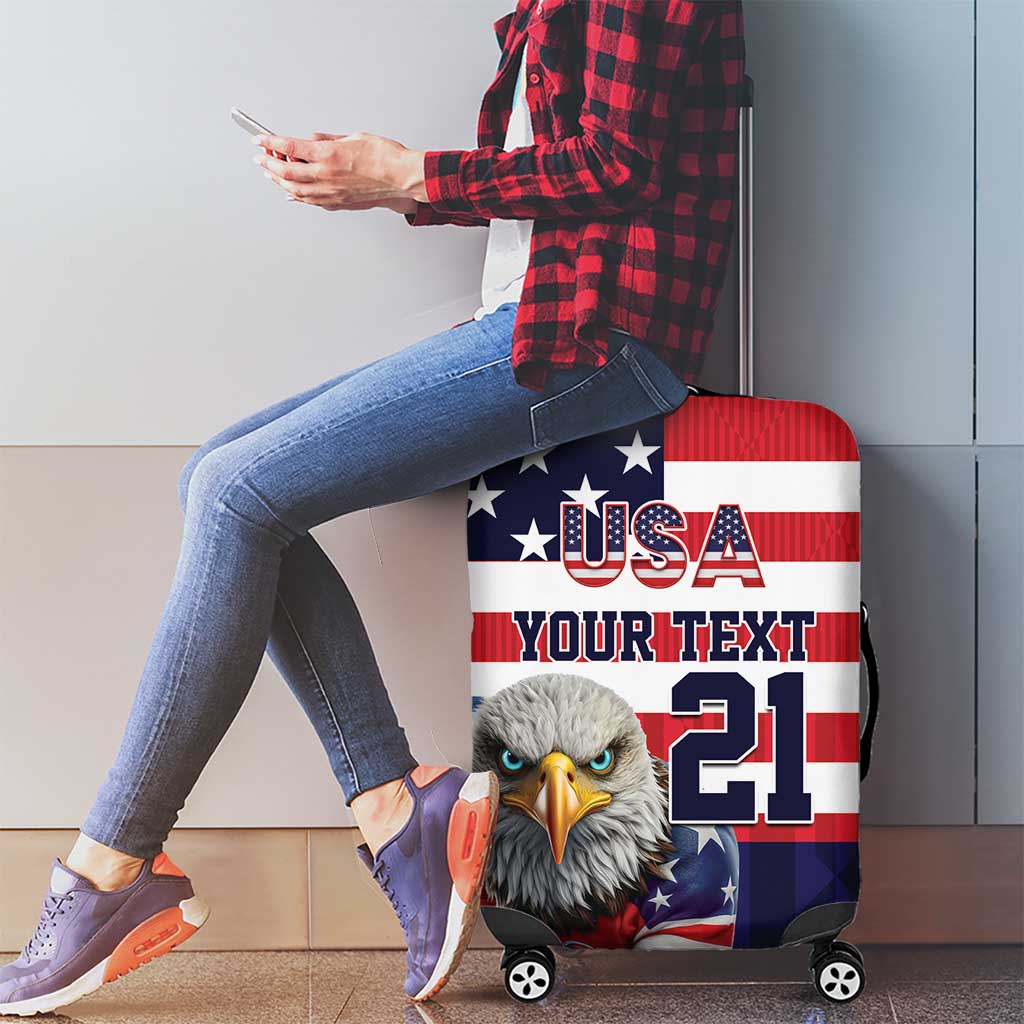 United States Ice Hockey Custom Luggage Cover Team USA One For All