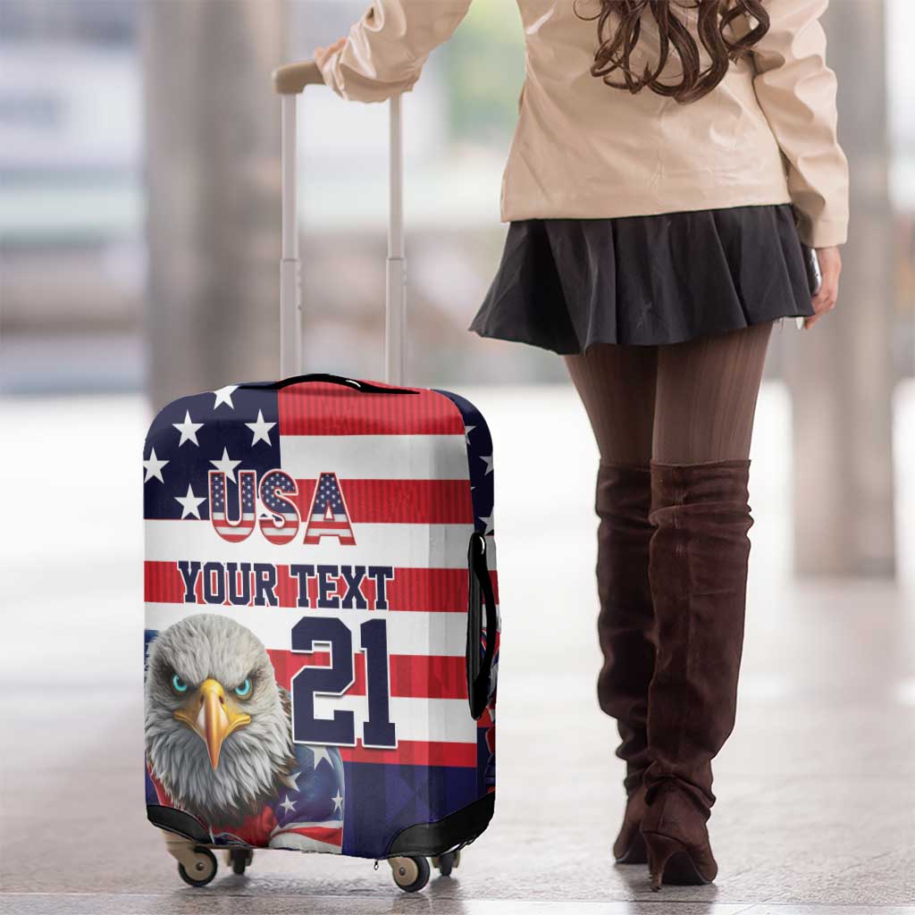 United States Ice Hockey Custom Luggage Cover Team USA One For All