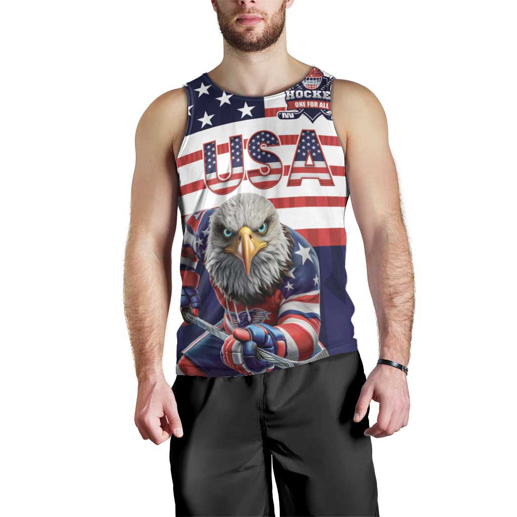 United States Ice Hockey Custom Men Tank Top Team USA One For All