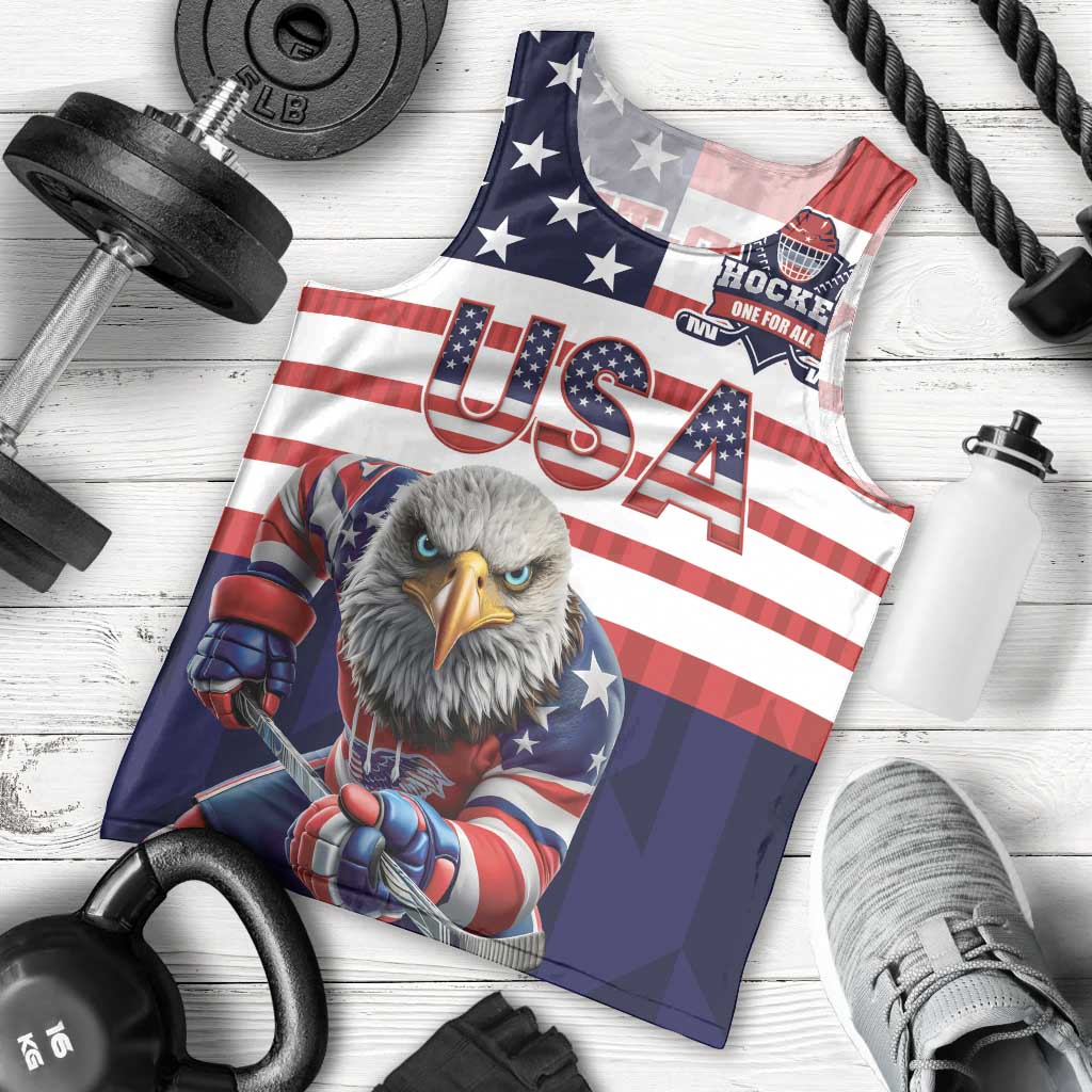 United States Ice Hockey Custom Men Tank Top Team USA One For All