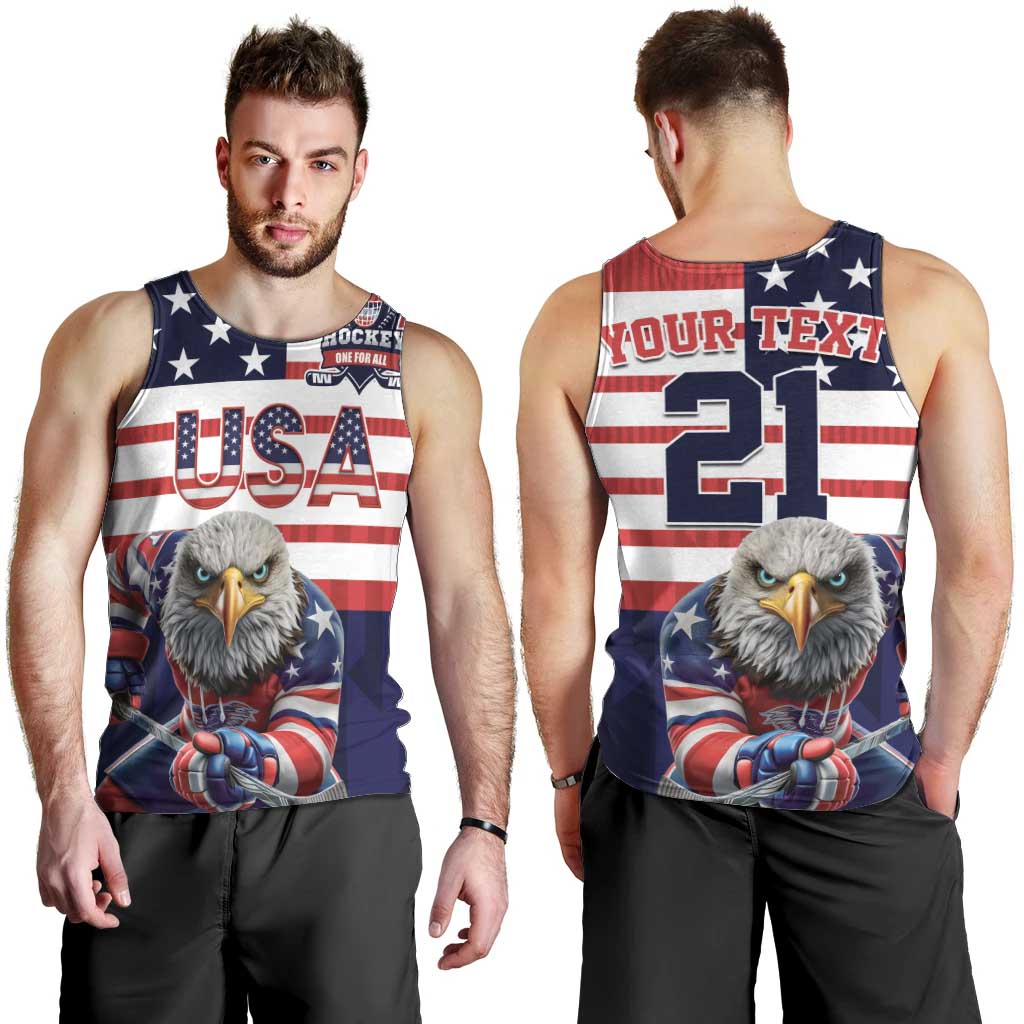 United States Ice Hockey Custom Men Tank Top Team USA One For All