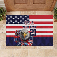 United States Ice Hockey Custom Rubber Doormat Team USA One For All