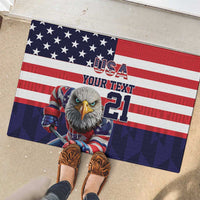 United States Ice Hockey Custom Rubber Doormat Team USA One For All