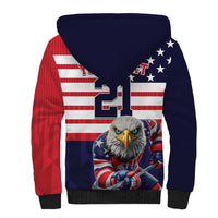 United States Ice Hockey Custom Sherpa Hoodie Team USA One For All