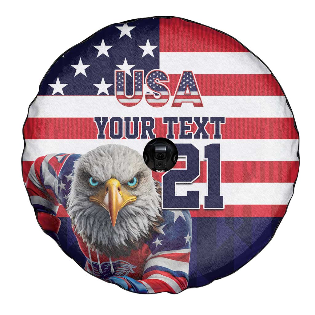 United States Ice Hockey Custom Spare Tire Cover Team USA One For All