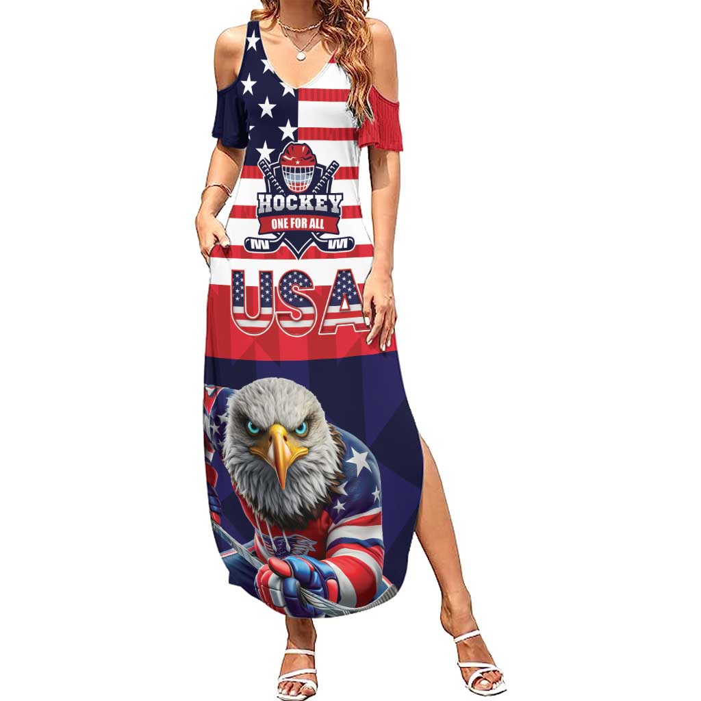 United States Ice Hockey Custom Summer Maxi Dress Team USA One For All