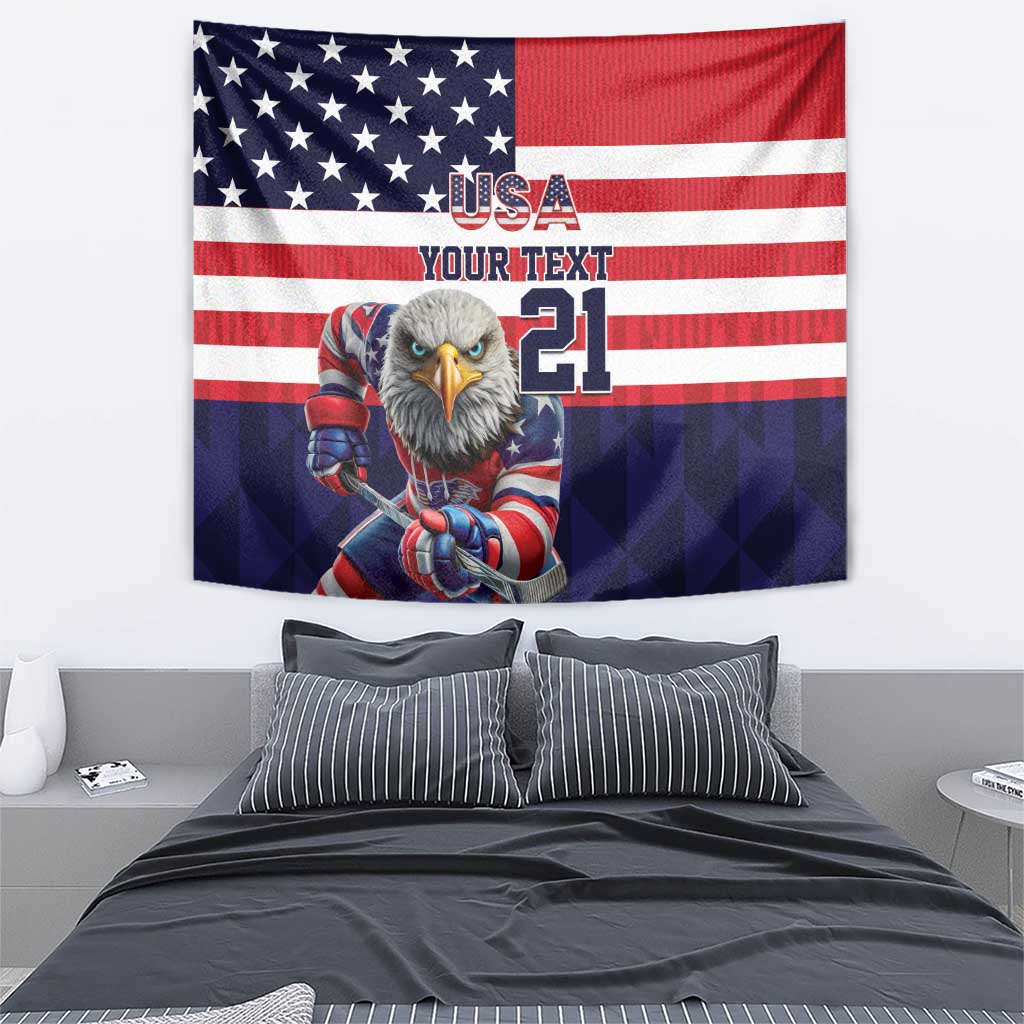United States Ice Hockey Custom Tapestry Team USA One For All