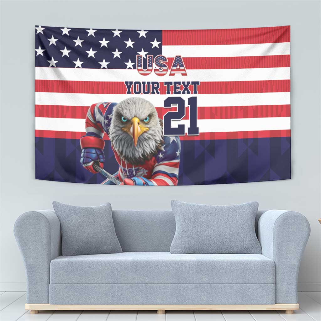United States Ice Hockey Custom Tapestry Team USA One For All