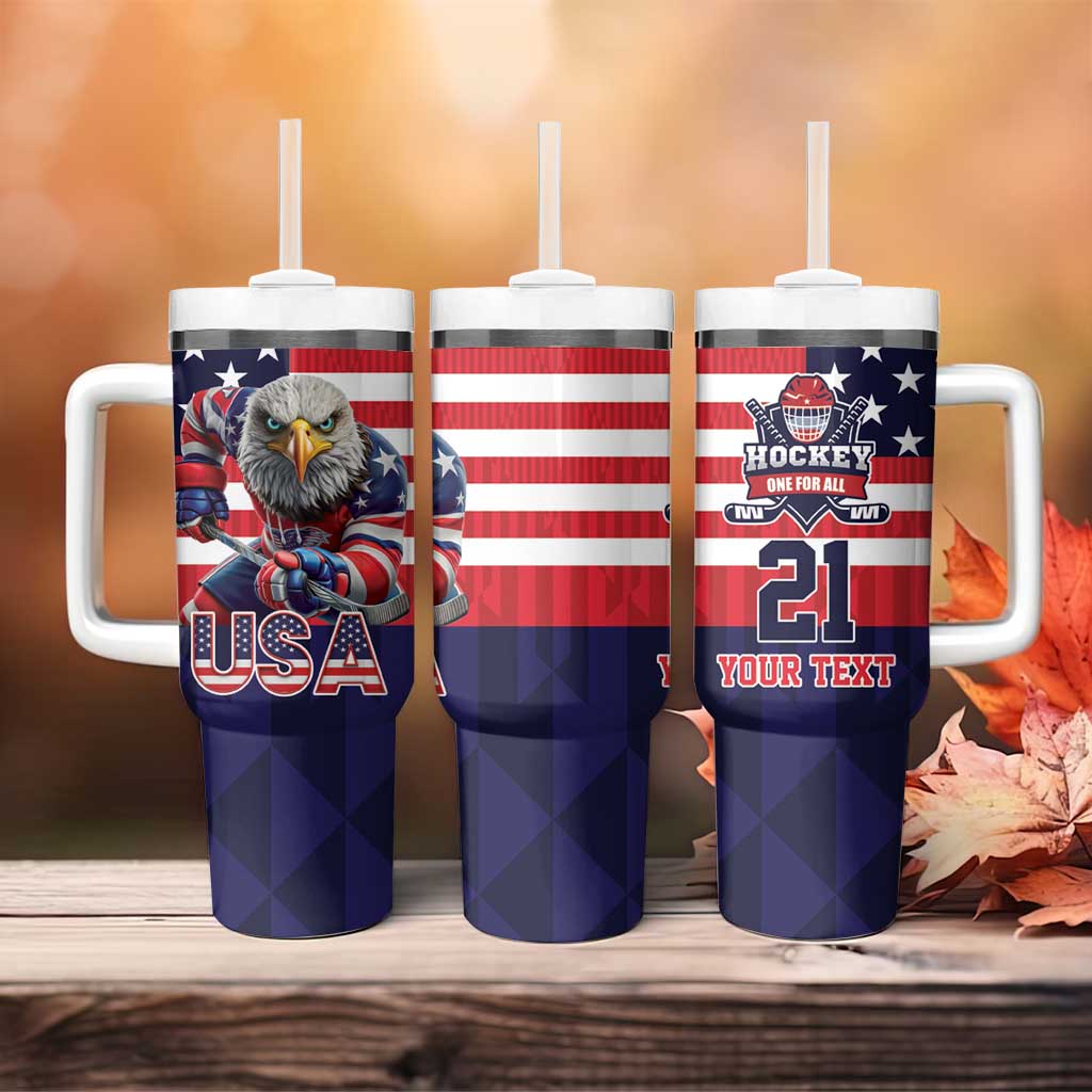 United States Ice Hockey Custom Tumbler With Handle Team USA One For All