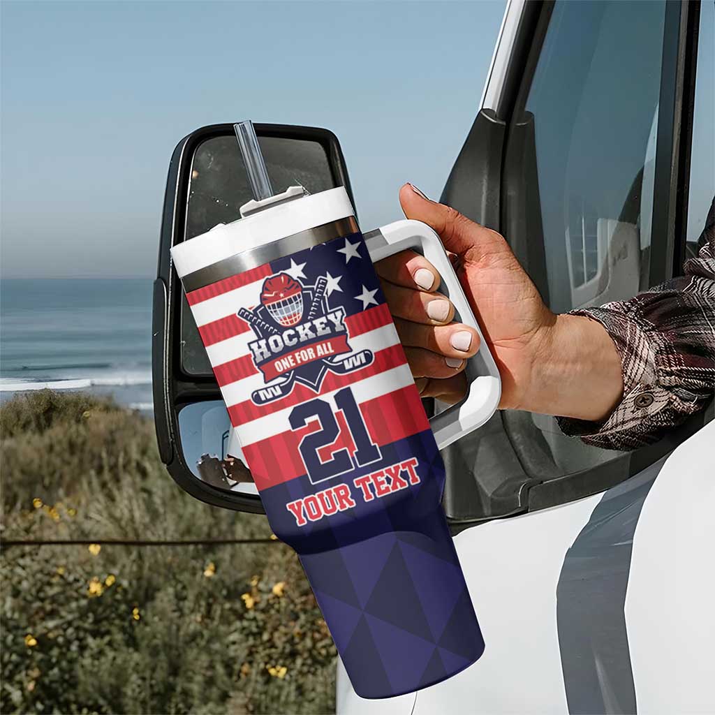 United States Ice Hockey Custom Tumbler With Handle Team USA One For All