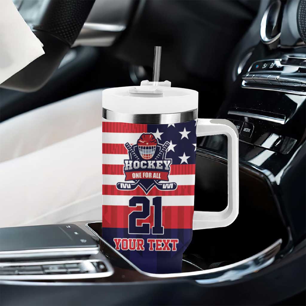 United States Ice Hockey Custom Tumbler With Handle Team USA One For All