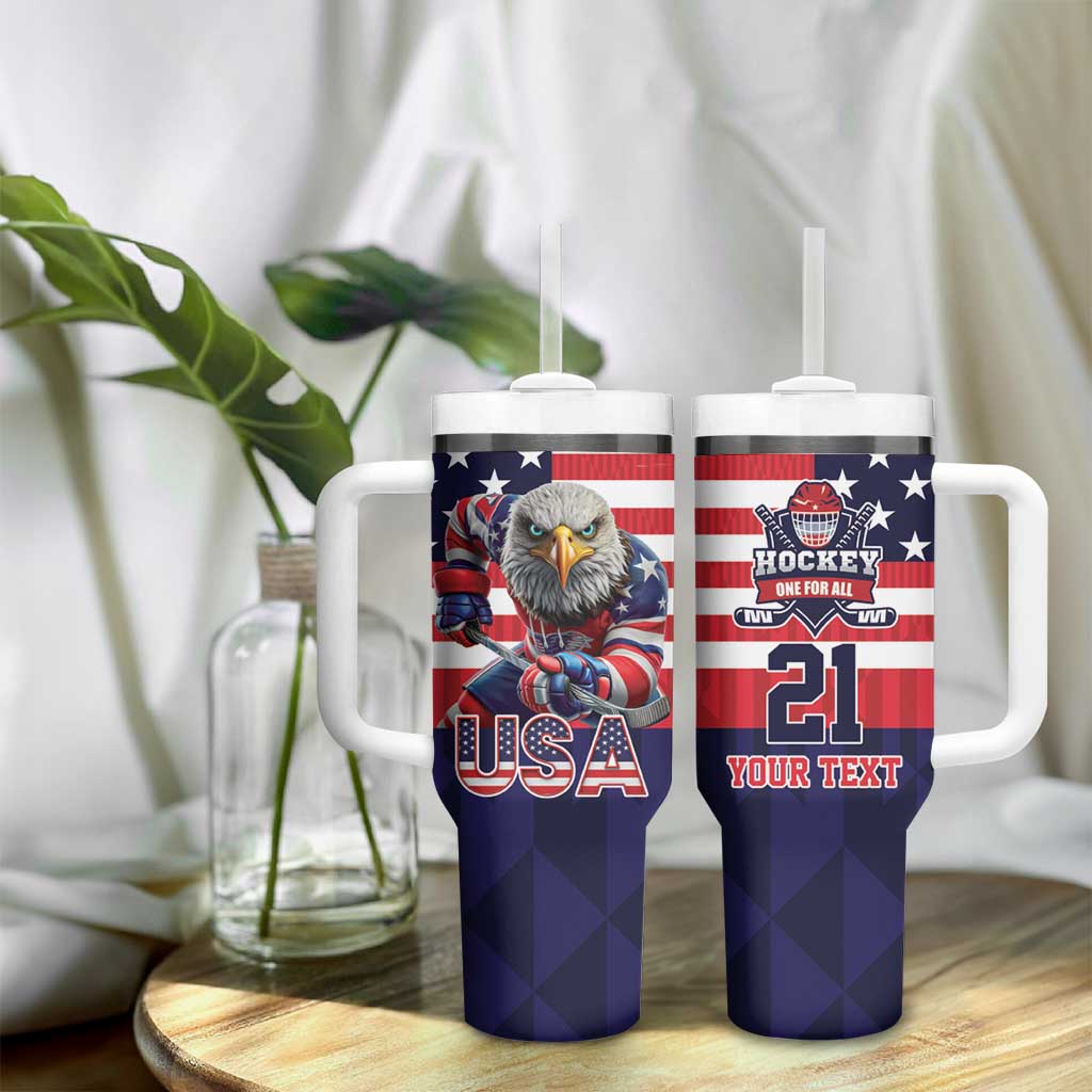 United States Ice Hockey Custom Tumbler With Handle Team USA One For All