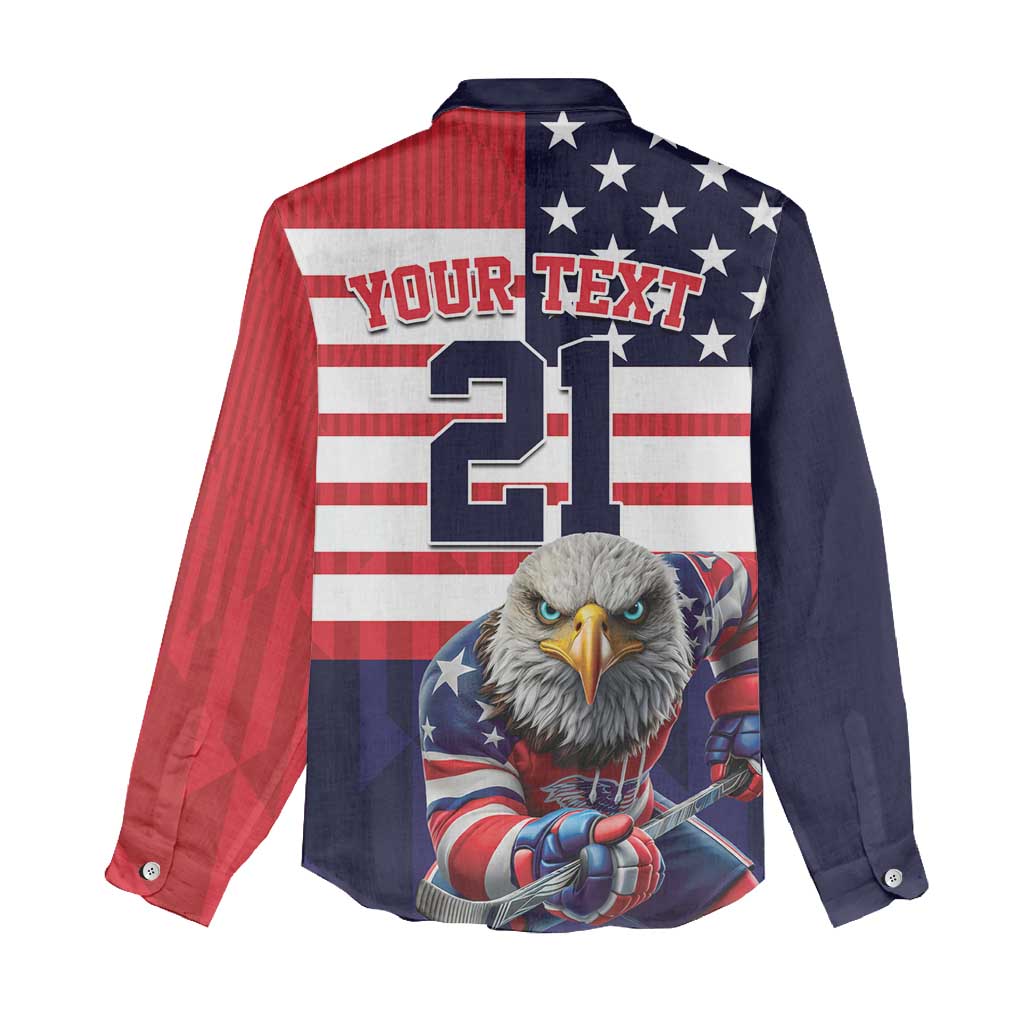 United States Ice Hockey Custom Women Casual Shirt Team USA One For All