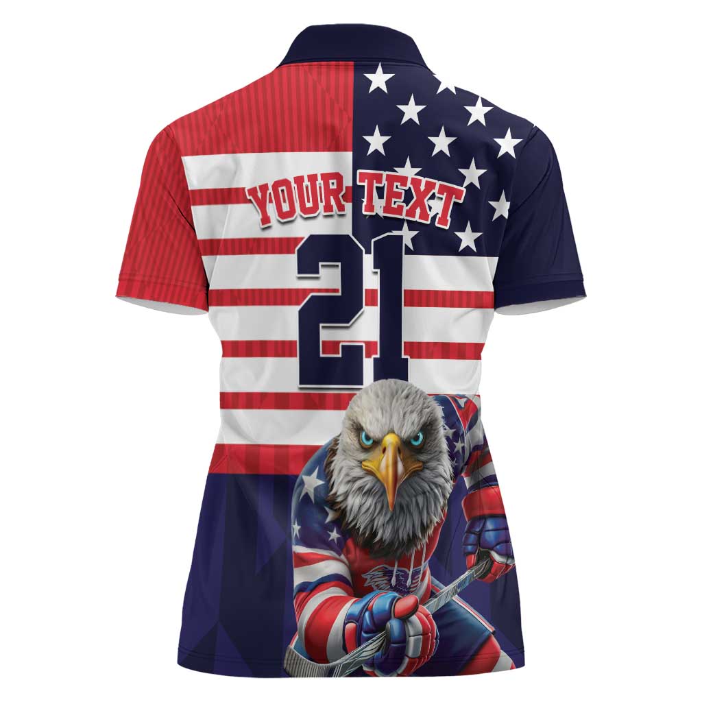 United States Ice Hockey Custom Women Polo Shirt Team USA One For All
