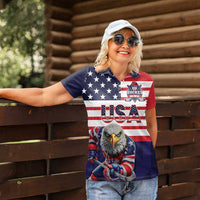 United States Ice Hockey Custom Women Polo Shirt Team USA One For All