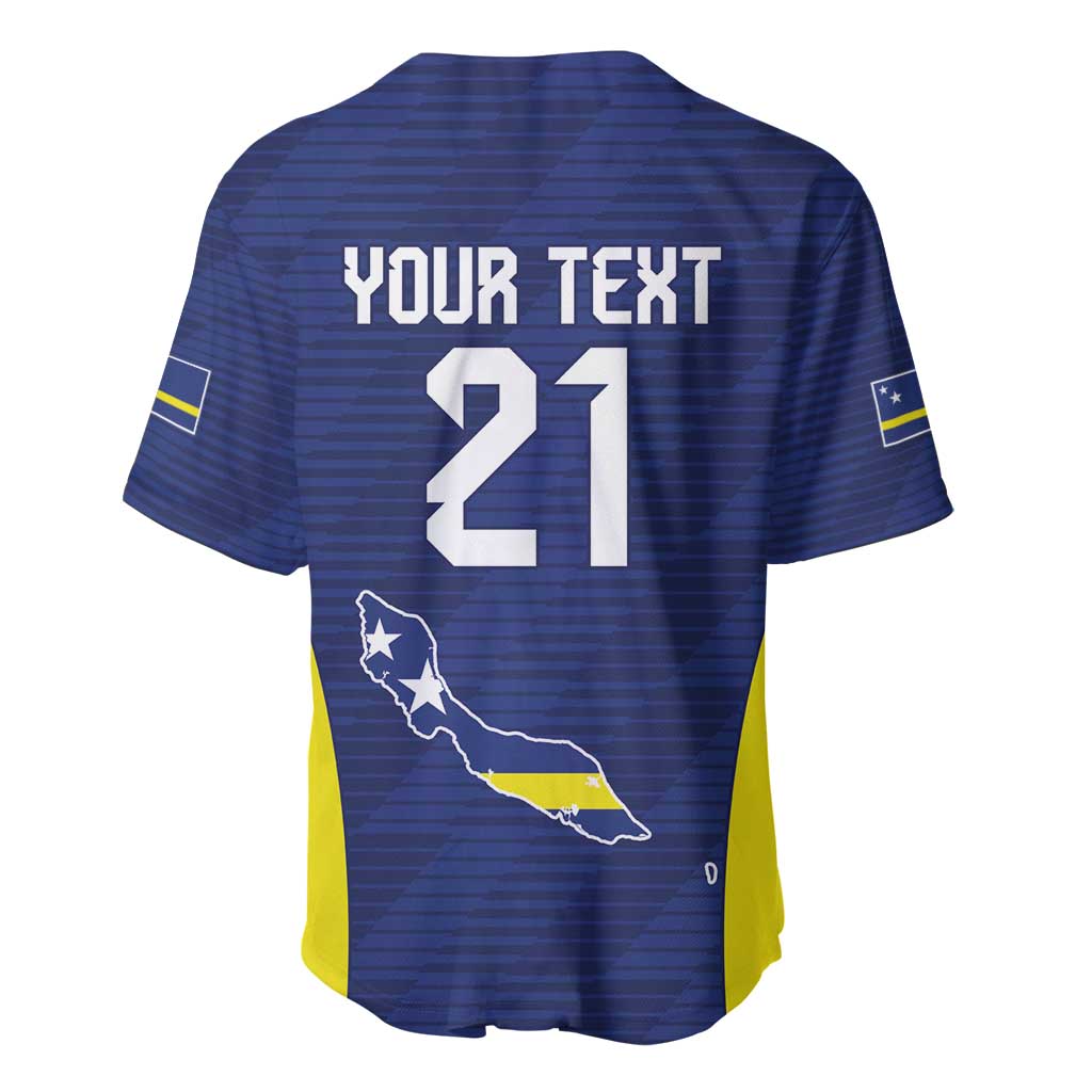 Personalized Curacao Sailboat Baseball Jersey Tropical Beach Sunset