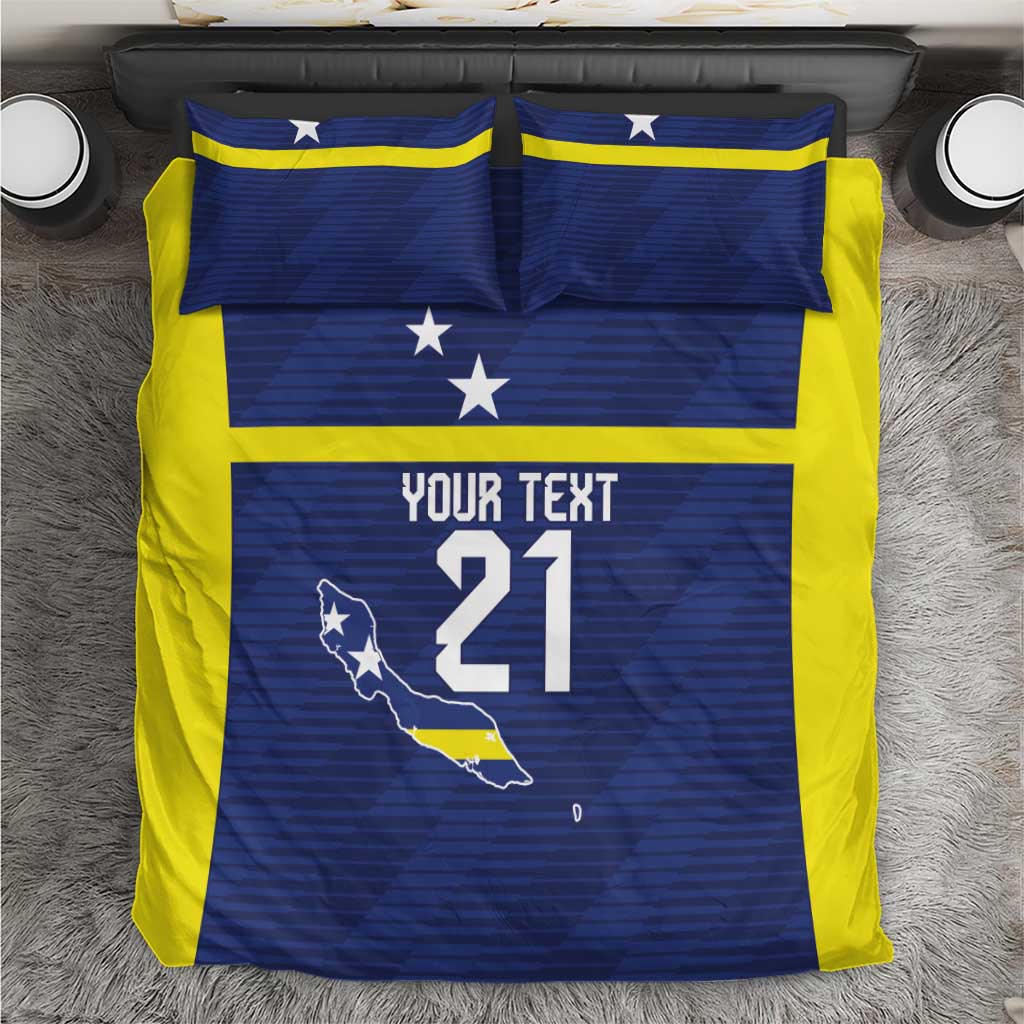 Personalized Curacao Sailboat Bedding Set Tropical Beach Sunset