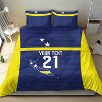 Personalized Curacao Sailboat Bedding Set Tropical Beach Sunset