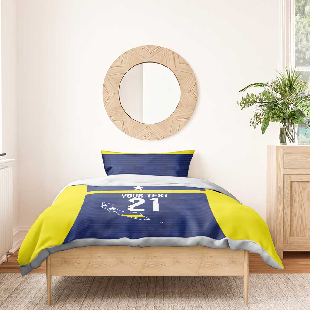 Personalized Curacao Sailboat Bedding Set Tropical Beach Sunset