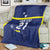Personalized Curacao Sailboat Blanket Tropical Beach Sunset