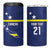 Personalized Curacao Sailboat 4 in 1 Can Cooler Tumbler Tropical Beach Sunset