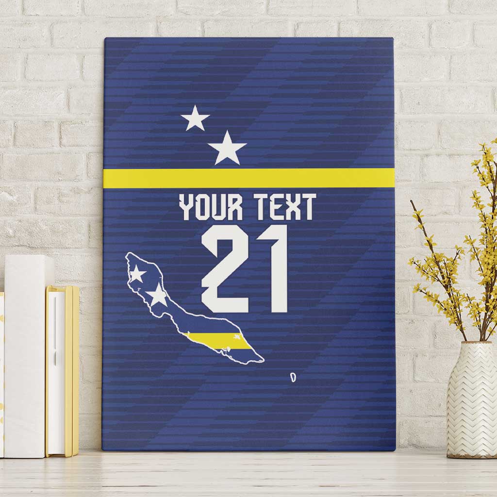 Personalized Curacao Sailboat Canvas Wall Art Tropical Beach Sunset