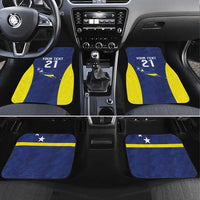 Personalized Curacao Sailboat Car Mats Tropical Beach Sunset