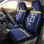 Personalized Curacao Sailboat Car Seat Cover Tropical Beach Sunset