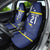 Personalized Curacao Sailboat Car Seat Cover Tropical Beach Sunset