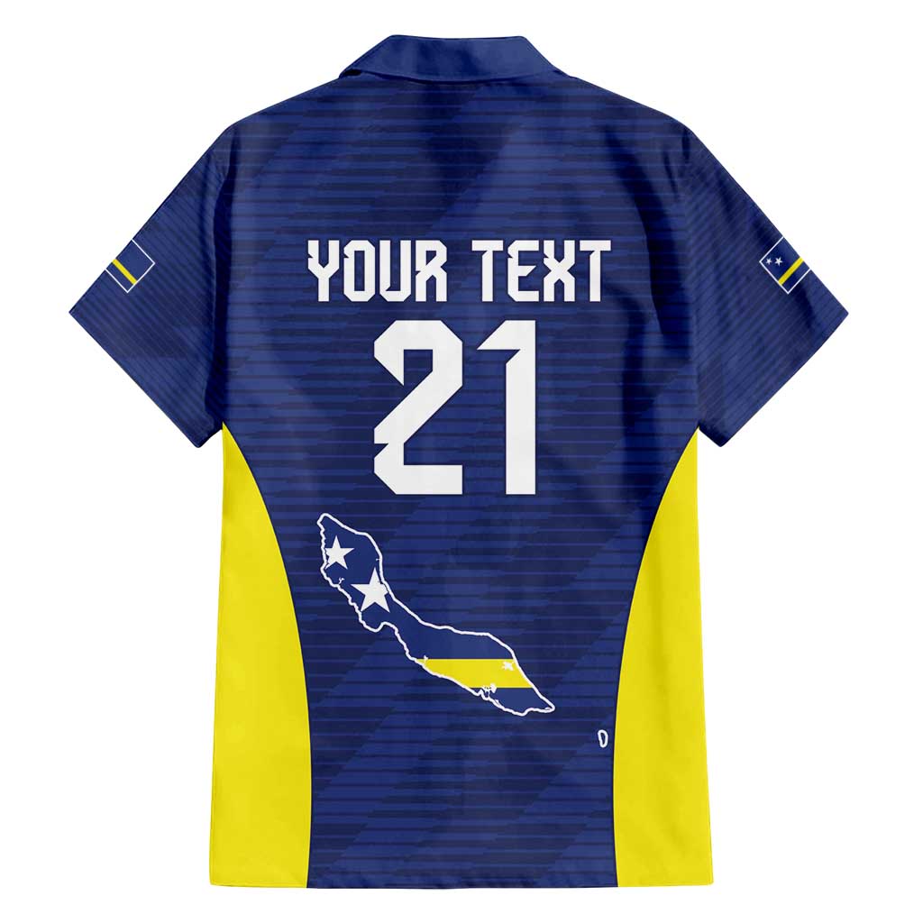 Personalized Curacao Sailboat Family Matching Off Shoulder Short Dress and Hawaiian Shirt Tropical Beach Sunset