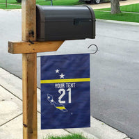 Personalized Curacao Sailboat Garden Flag Tropical Beach Sunset