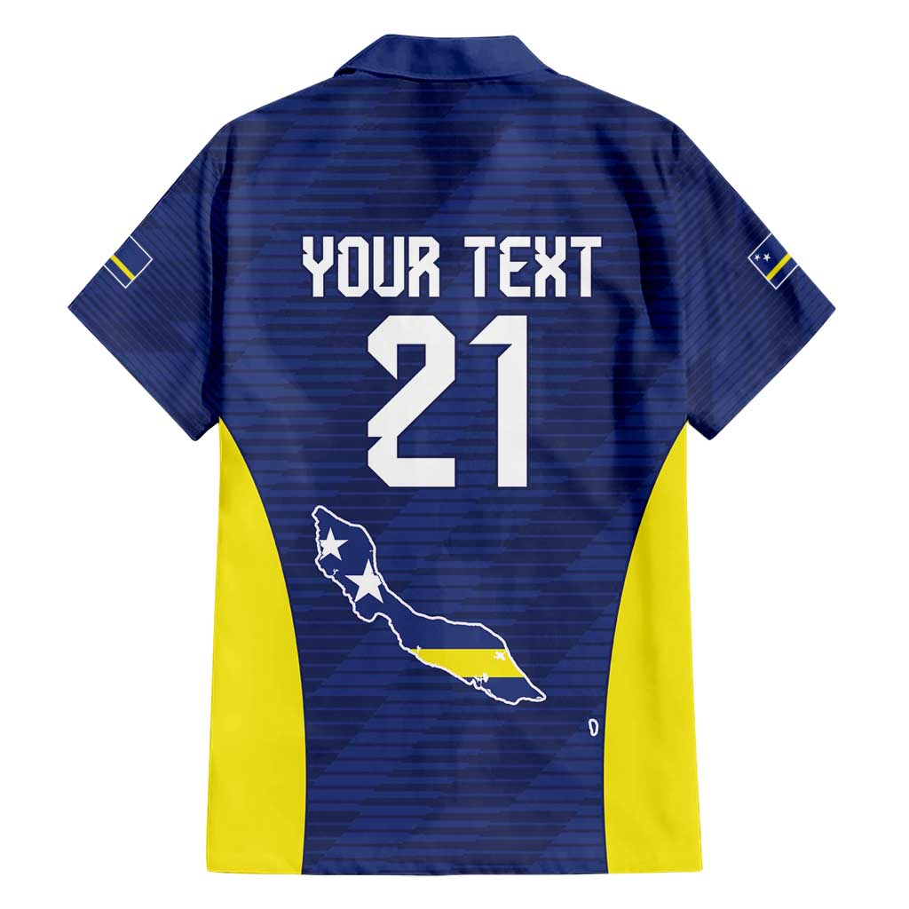 Personalized Curacao Sailboat Hawaiian Shirt Tropical Beach Sunset