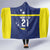 Personalized Curacao Sailboat Hooded Blanket Tropical Beach Sunset