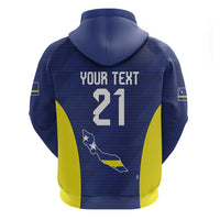 Personalized Curacao Sailboat Hoodie Tropical Beach Sunset