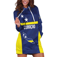 Personalized Curacao Sailboat Hoodie Dress Tropical Beach Sunset