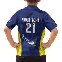 Personalized Curacao Sailboat Kid Hawaiian Shirt Tropical Beach Sunset