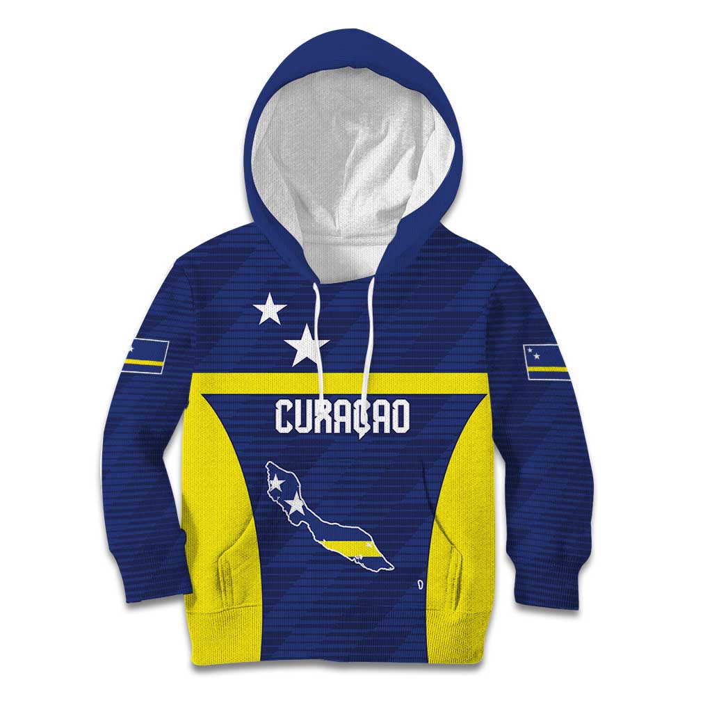 Personalized Curacao Sailboat Kid Hoodie Tropical Beach Sunset