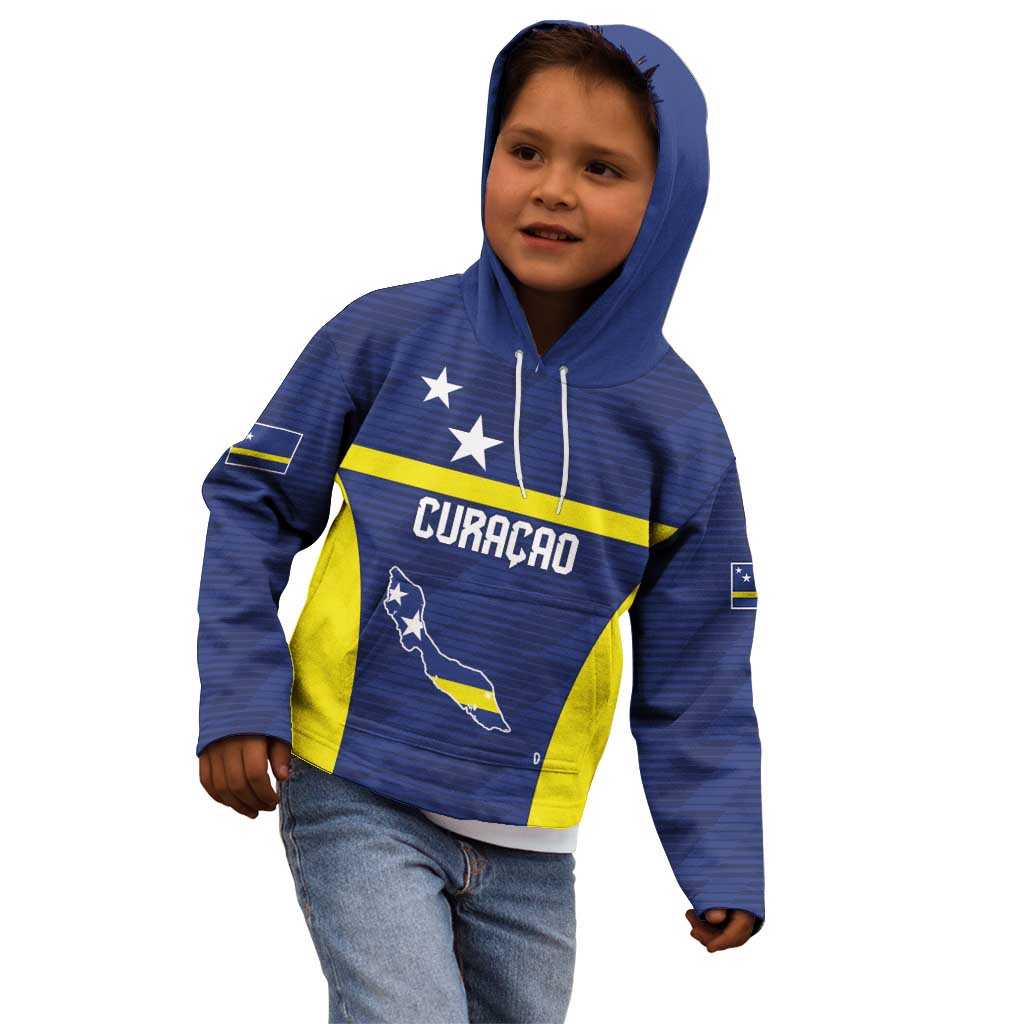 Personalized Curacao Sailboat Kid Hoodie Tropical Beach Sunset