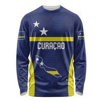 Personalized Curacao Sailboat Long Sleeve Shirt Tropical Beach Sunset