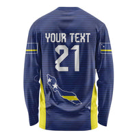 Personalized Curacao Sailboat Long Sleeve Shirt Tropical Beach Sunset