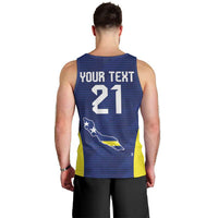 Personalized Curacao Sailboat Men Tank Top Tropical Beach Sunset