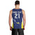Personalized Curacao Sailboat Men Tank Top Tropical Beach Sunset