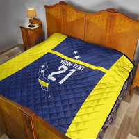 Personalized Curacao Sailboat Quilt Tropical Beach Sunset