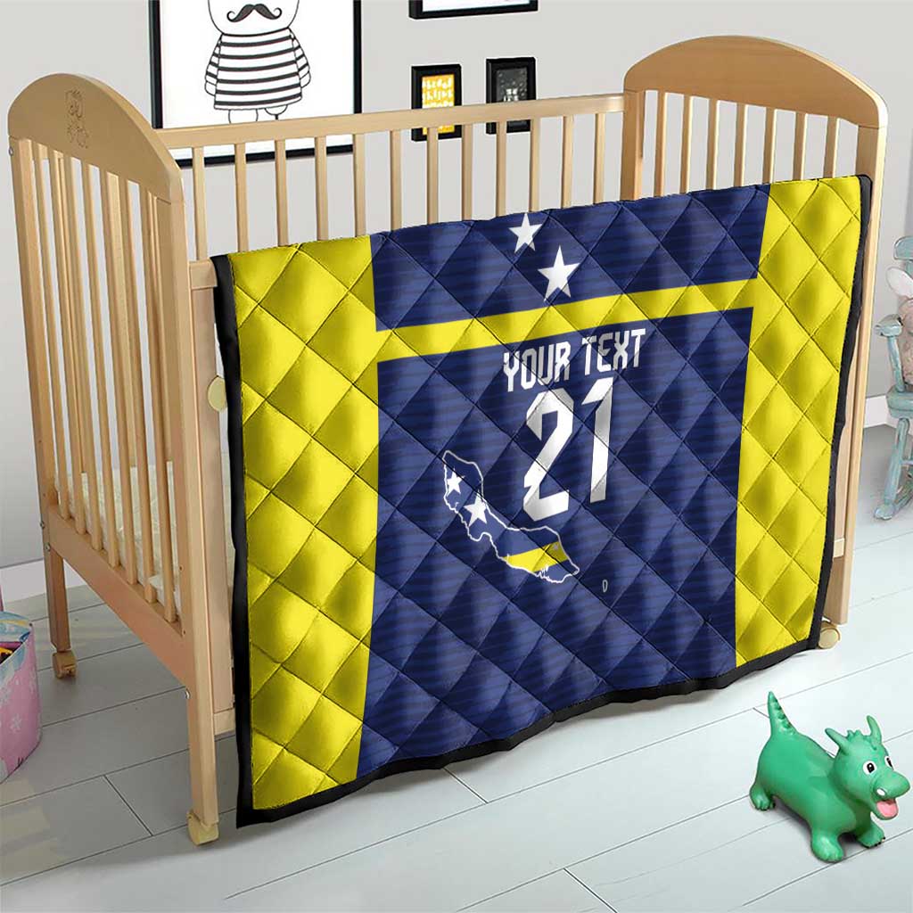 Personalized Curacao Sailboat Quilt Tropical Beach Sunset