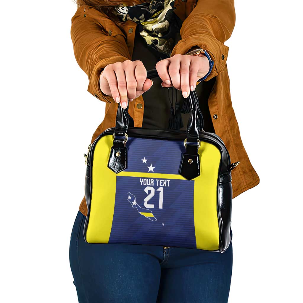 Personalized Curacao Sailboat Shoulder Handbag Tropical Beach Sunset