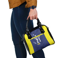 Personalized Curacao Sailboat Shoulder Handbag Tropical Beach Sunset