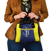 Personalized Curacao Sailboat Shoulder Handbag Tropical Beach Sunset