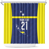 Personalized Curacao Sailboat Shower Curtain Tropical Beach Sunset